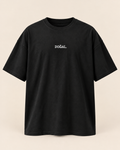 DOĞAL. basic premium oversize t-shirt — ana ürün görünüşü, sıcak bej stüdyo fonu