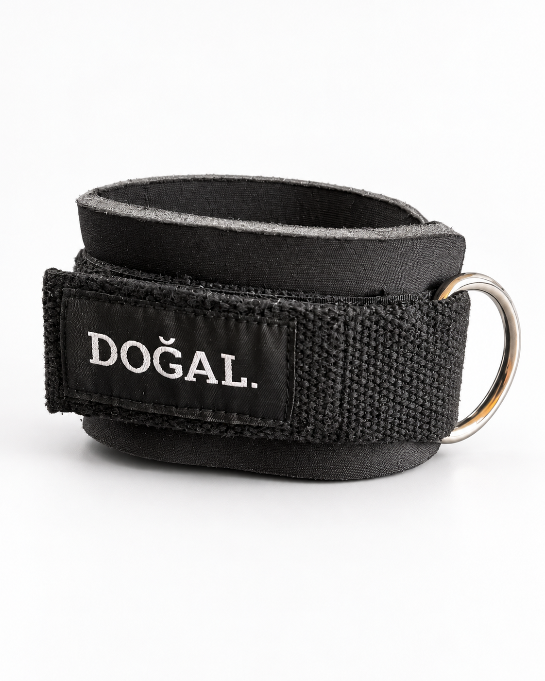 DOĞAL. Lifting Cuff — logo, dikiş ve metal halka detayı